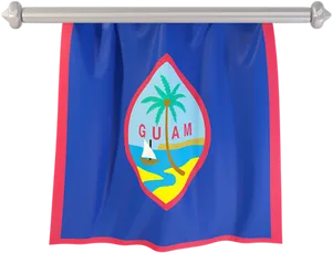 Guam Flag Display PNG image