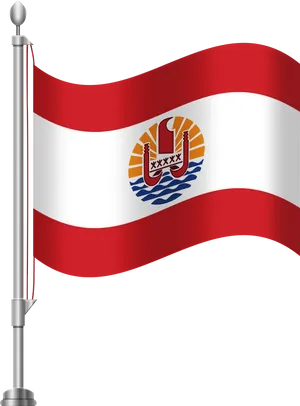 Guam Flag Waving PNG image