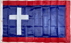 Guam Red Blue White Cross Flag PNG image