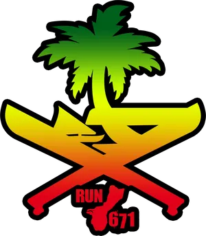 Guam Run671 Logo PNG image