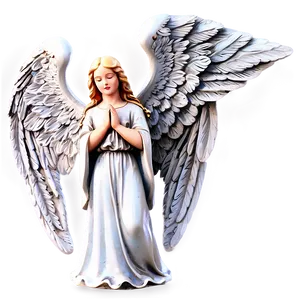 Guardian Angel Statue Art PNG Oiw PNG