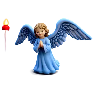 Guardian Angel With Candle PNG 06262024