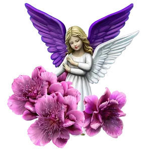 Guardian Angel With Flowers Png 63 PNG image