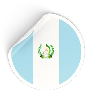 Guatemala Flag Button Graphic PNG image