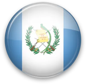 Guatemala National Emblem Button PNG image