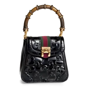 Gucci Black Bamboo Bag PNG Dah32 PNG