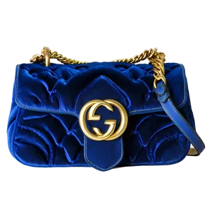 Gucci Blue Velvet Bag PNG 06272024 PNG