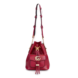 Gucci Red Leather Bag PNG 91