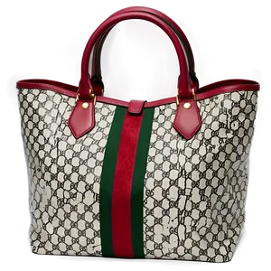 Gucci White Tote Bag PNG 06272024