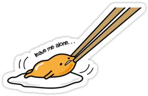 Gudetama Lazy Egg Chopsticks PNG image