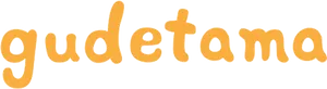 Gudetama Logo Orange Background PNG image