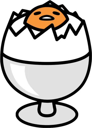 Gudetamain Eggcup Cartoon PNG image