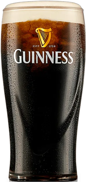 Guinness Beer Glass Full PNG image