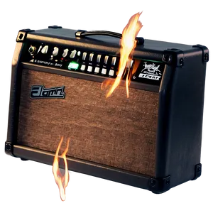 Guitar Amp On Fire PNG 6
