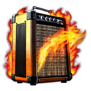 Guitar Amp On Fire Png Dqq8 PNG image