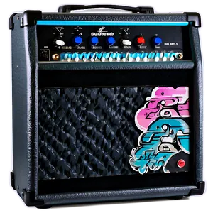 Guitar Amp With Vinyl Cover Png 06252024 PNG image