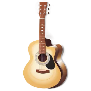 Guitar Cartoon PNG Tne32