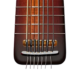 Guitar Strings With Bridge PNG Dei36 PNG