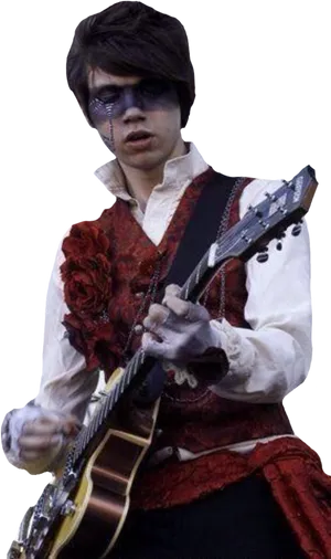 Guitarist_in_ Historic_ Costume PNG image