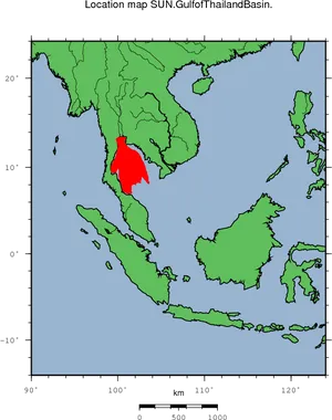 Gulfof Thailand Location Map PNG image