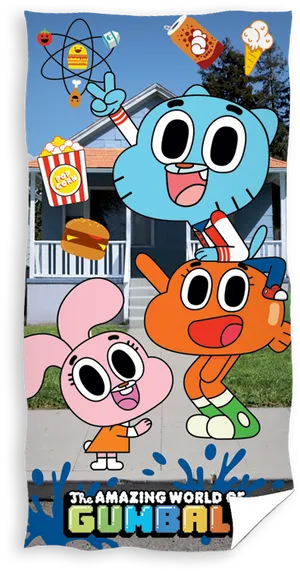 Gumball Characters Fun Time PNG image
