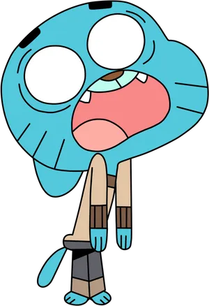 Gumball Watterson Exhausted PNG image