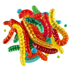 Gummy Worm Party Mix Png 80 PNG image