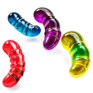 Gummy Worms In Nature Setting Png 06132024 PNG image