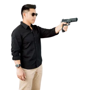 Gun In Hand Action PNG 90 PNG