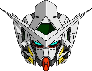 Gundam Head Illustration PNG image