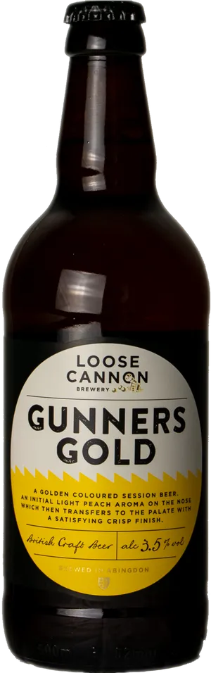 Gunners Gold Beer Bottle