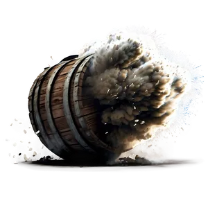 Gunpowder Barrel Explosion Png 04302024 PNG image
