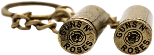 Guns N Roses Bullet Logo Keychain PNG image