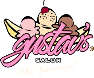 Gustavs Ice Cream Logo PNG