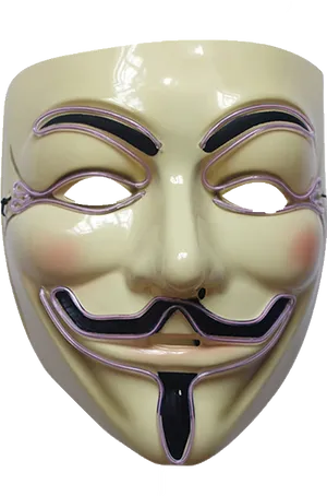 Guy Fawkes Mask Iconic Anonymous Symbol PNG
