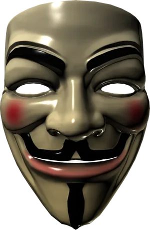 Guy Fawkes Mask Iconic Design PNG image