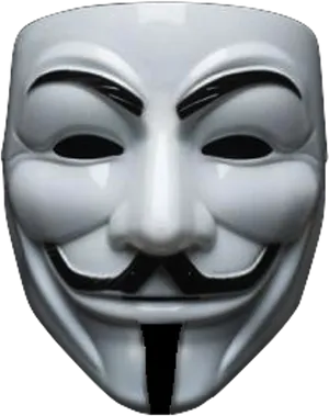 Guy Fawkes Mask Iconic Symbol PNG