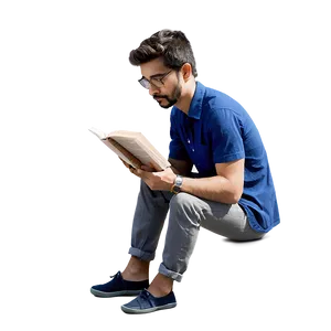 Guy Reading PNG Lyu97 PNG