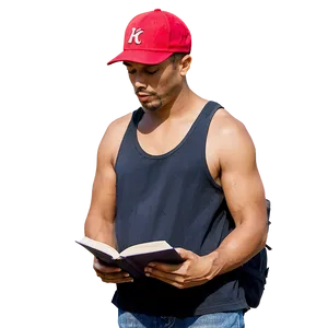 Guy Reading PNG Orb PNG