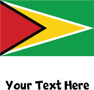 Guyana_ Flag_ Design_with_ Custom_ Text PNG image