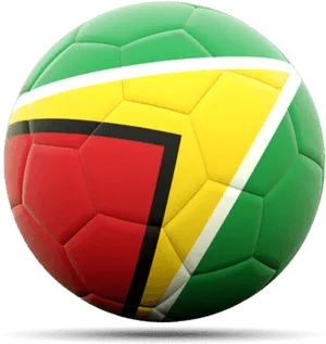Guyana Flag Soccer Ball PNG image
