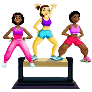 Gym Aerobics Class PNG Dlf