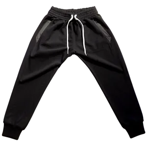 Gym Black Sweatpants PNG 21