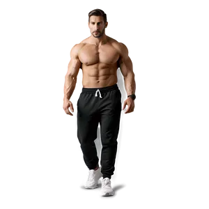 Gym Black Sweatpants PNG Mup99 PNG