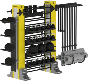 Gym Equipment Storage Rack