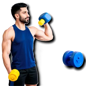 Gym Exercise Routine PNG 22