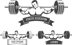 Gym Logo Weightlifting Athletic Association