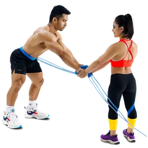 Gym Resistance Bands PNG 21