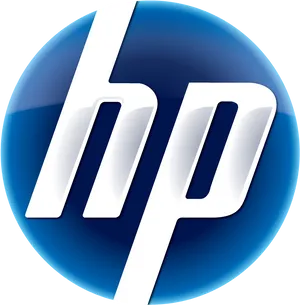 H P Logo Blue Sphere PNG image