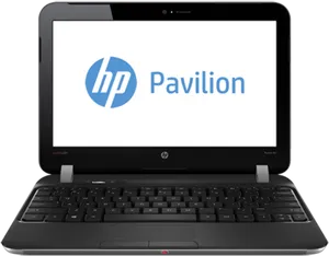 H P Pavilion Laptop Front View PNG image